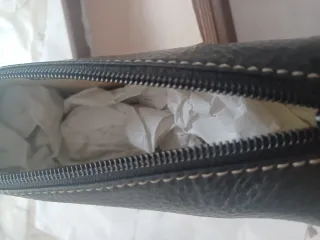 Neceser o bolso mano piel negro nuevo