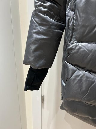 Plumífero Orolay plateado talla M