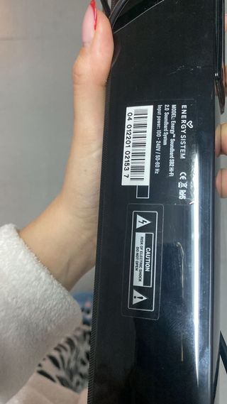 Barra de sonido y subwoofer