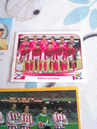 Lote 6 cromos fútbol y ciclismo