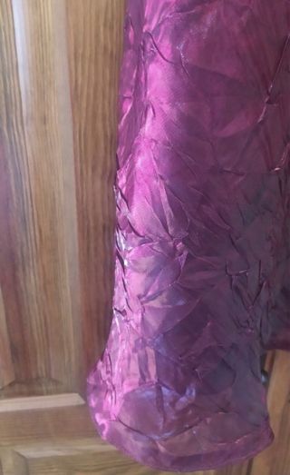 Falda larga morada de fiesta