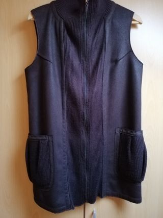 Chaleco Adolfo Dominguez Negro Mujer