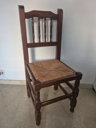 6 Sedie in legno stile bar