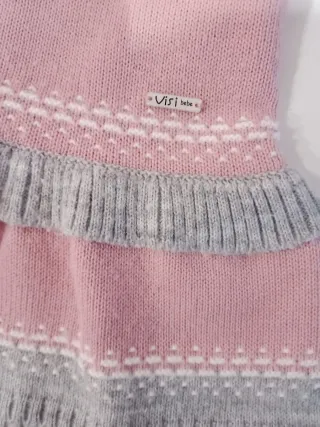 Vestido punto reno 12 meses