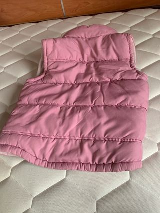 Chaleco polar rosa