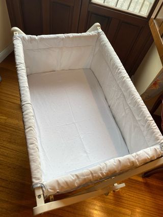 Minicuna Disbebe estrellas azul