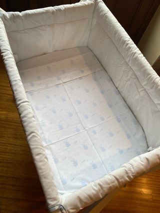 Minicuna Disbebe estrellas azul