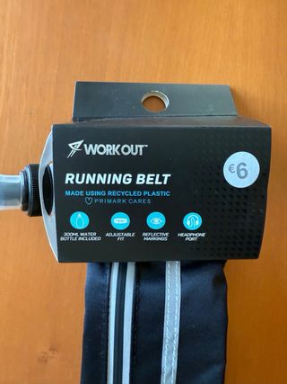 Cintura Running Workout Primark con borraccia