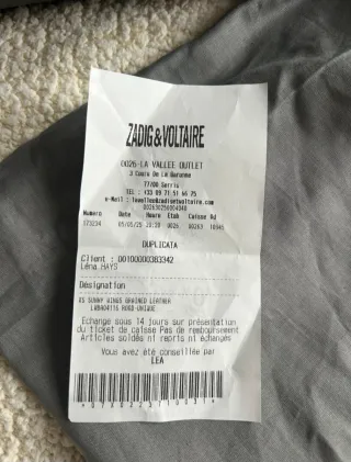 Bolso Zadig & Voltaire Gris