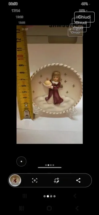 Decorazione Natale Angelo con Candela