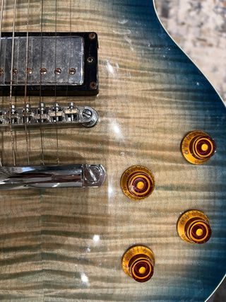 Guitarra Eléctrica Tipo Les Paul Azul