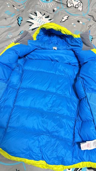 Chaqueta de Plumas Simond Amarilla y Azul