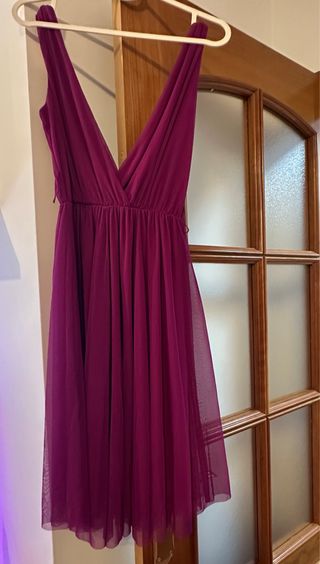 Vestido morado de tul