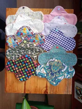 Pack 10 compresas reutilizables