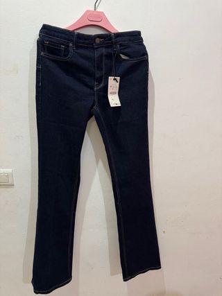 Vaqueros Zara Bootcut Talla 38 Azul Oscuro