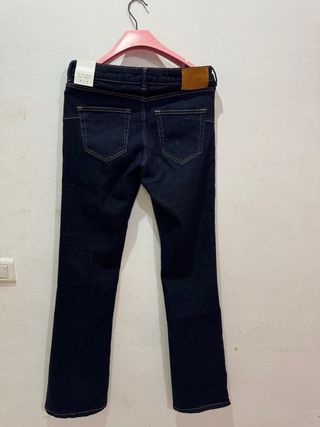Vaqueros Zara Bootcut Talla 38 Azul Oscuro