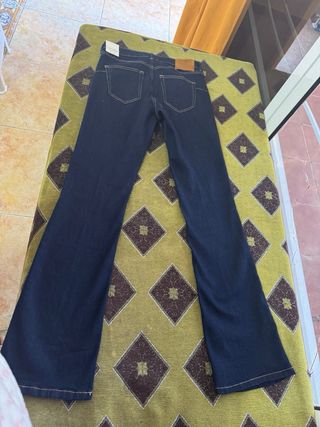 Vaqueros Zara Bootcut Talla 38 Azul Oscuro