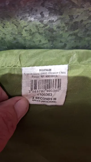 Tienda campaña Quechua 2 Seconds 3 personas