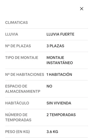 Tienda campaña Quechua 2 Seconds 3 personas