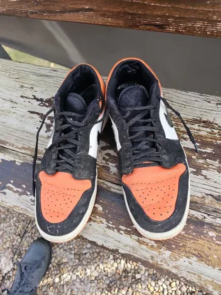 Nike Jordan 1 Talla 42/43 Naranja/Negro Low