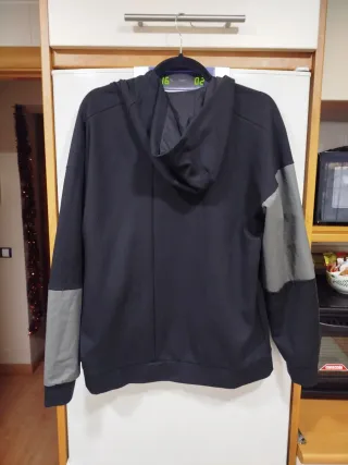 Sudadera Adidas Hombre Negra y Gris..