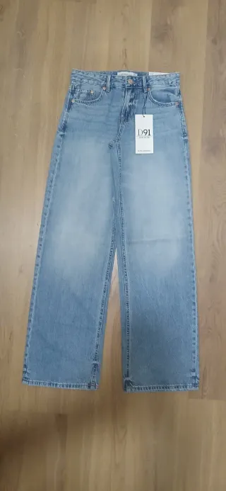 Pantalón Stradivarius D91 Low Wide Talla 32