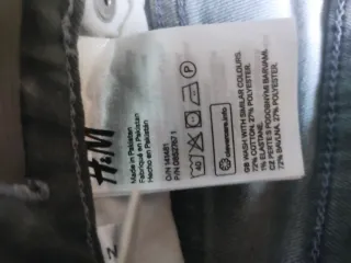 Pantalón Vaquero H&M Gris Claro Talla 170.