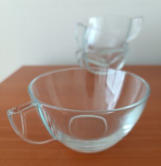 Set di 4 Tazze in Cristallo Antico