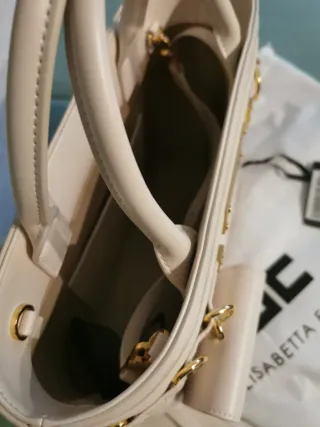 Borsa Elisabetta Franchi Beige Oro