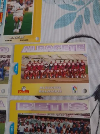 5 Cromos Matutano Liga 94-95