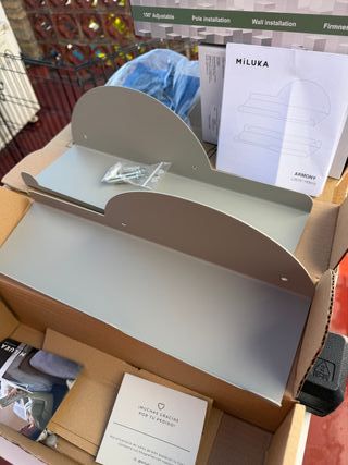 2 Estanterías Metálicas MILUKA Grises