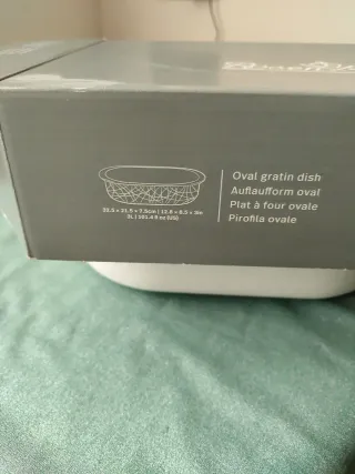 Pirofila Rosenthal in porcellana bianca