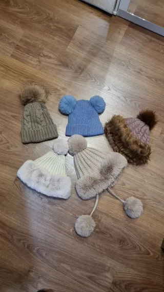 Gorros invierno peluditos