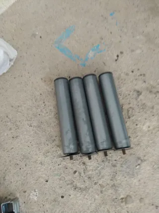 4 Patas Somier Rosca Metal Plástico