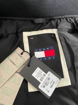 Bomber Tommy Jeans Negra Mujer