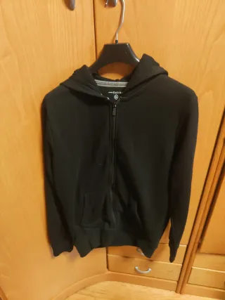 Sudadera Easy Wear Negra con Cremallera