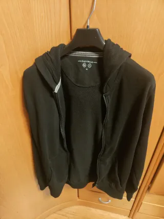 Sudadera Easy Wear Negra con Cremallera