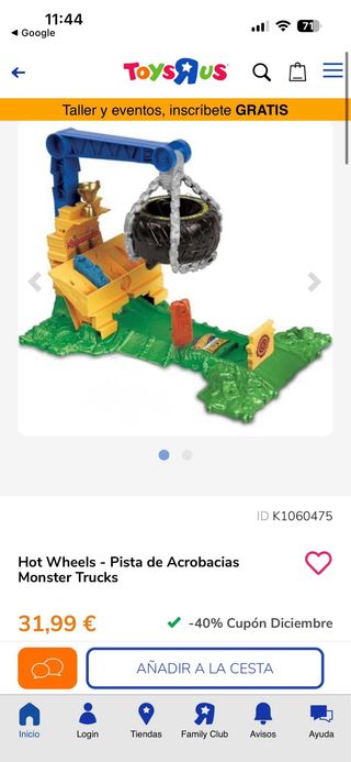 Hot Wheels Monster Trucks Pista Acrobacias