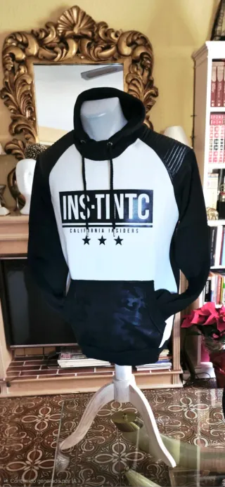 Sudadera INSIDE YOUTH Hombre Blanca y Negra