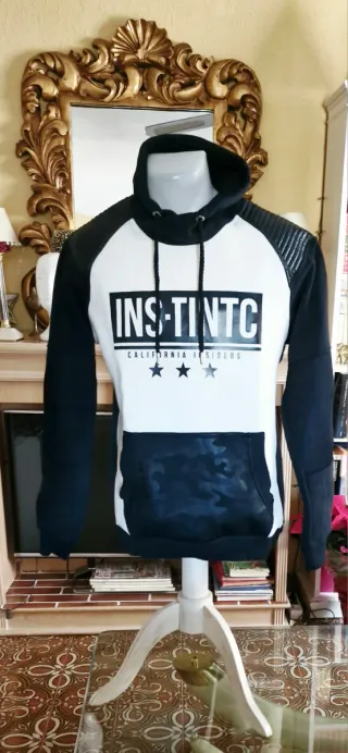 Sudadera INSIDE YOUTH Hombre Blanca y Negra