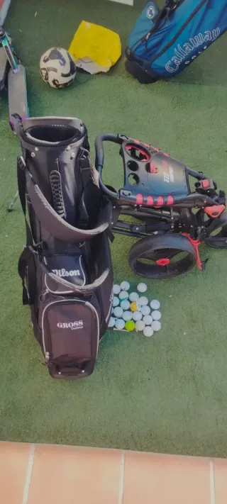 Lote Golf: Bolsa y carro
