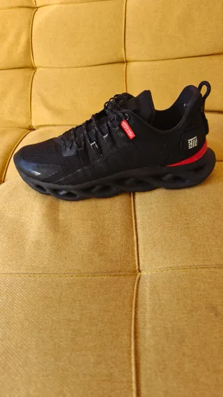 Li-Ning Arc Zapatillas Negras Rojas