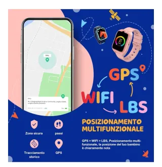 Smartwatch Bambini Rosa