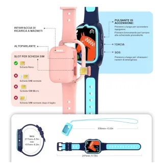 Smartwatch Bambini Rosa