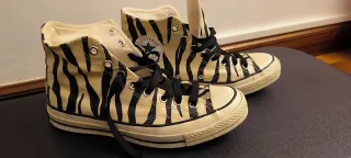 Zapatillas Converse Altas Estampado Cebra