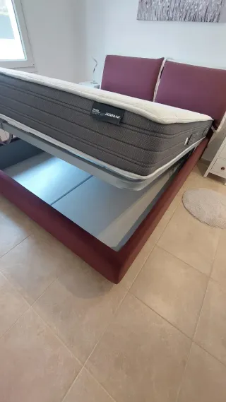 Cama Canapé 160x200 + Colchón Casi Nuevo Kibuc