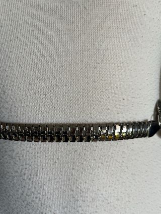 Cinturón ajustable plateado