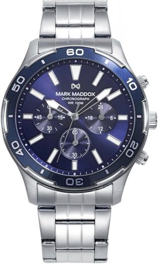 Reloj Mark Maddox Hombre Azul y Plateado
