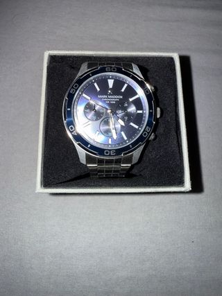 Reloj Mark Maddox Hombre Azul y Plateado