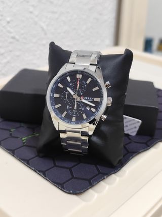 Reloj CURREN Hombre Cronógrafo Azul/Plata